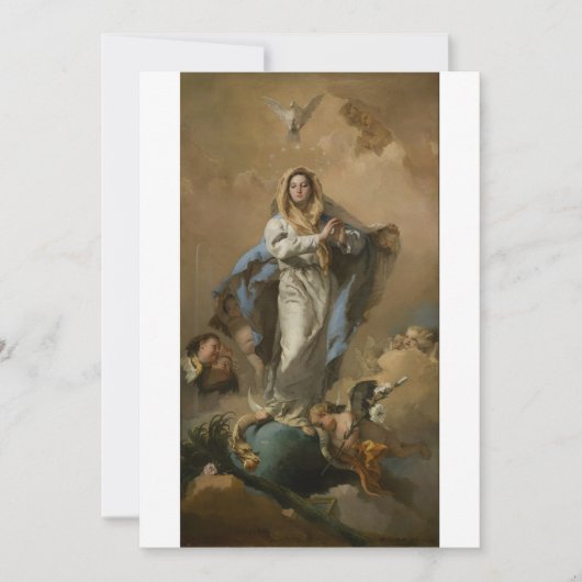 無原罪の御宿り（むげんざいのおんやどり） by Giovanni Tiepolo 招待状 (正面)