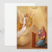 無原罪の御宿り 招待状 (正面/裏面)