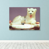 無味瓶の蓋と姿詳細 キャンバスプリント (インサイチュ (ウッドフロア))