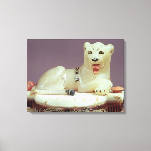 無味瓶の蓋と姿詳細 キャンバスプリント (正面)