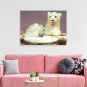 無味瓶の蓋と姿詳細 キャンバスプリント (インサイチュ (リビング))