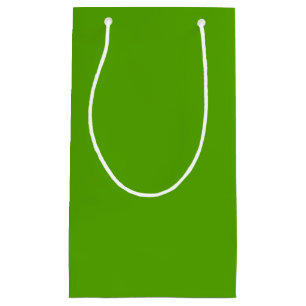 無地のすてき緑 スモールペーパーバッグ