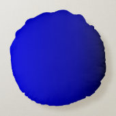 無地ので明るいコバルトブルー ラウンドクッション (裏面)