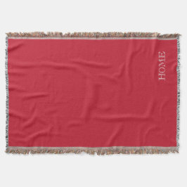 無地ので深いえんじ色の家の投球毛布 スローブランケット