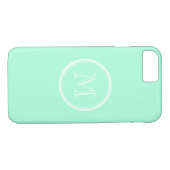 無地ので真新しい緑色のモノグラムのiPhone 7の箱 Case-Mate iPhoneケース (裏面(横))