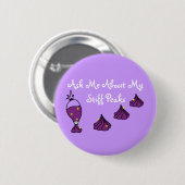 無地のなボタンの堅いピーク 缶バッジ (正面&裏面)