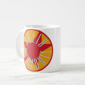 無地のなHarmoniEのクラシックのロゴ コーヒーマグカップ (正面左)