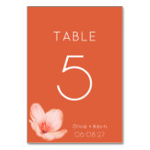 無地のはっきりした明オモダンレンジ結婚 テーブルナンバー (正面)