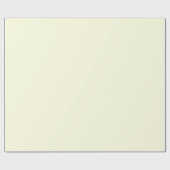 無地のアイボリー色 ラッピングペーパー (フラット)