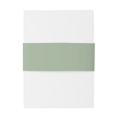 無地のグ素朴ロパーソナライズされたモノグ結婚ラム 招待状ベリーバンド (裏面例)