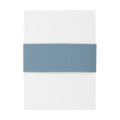 無地のダスティパーソナライズされたブ結婚ルー 招待状ベリーバンド (裏面例)