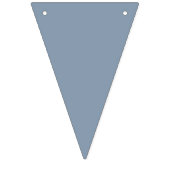 無地のダスティブルー結婚の装飾 バンティングフラッグ (第2の旗)