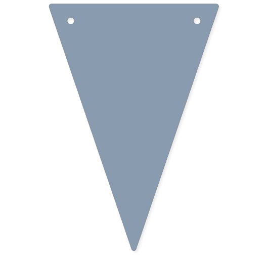 無地のダスティブルー結婚の装飾 バンティングフラッグ (第1の旗)