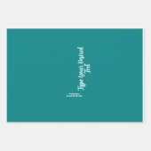 無地のティール(緑がかった色)カラーラッピング紙 ラッピングペーパーシート (正面)