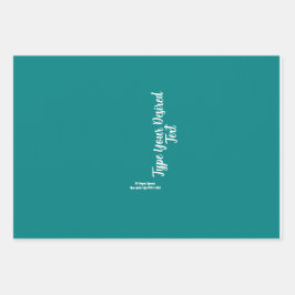 無地のティール（緑がかった色）カラーラッピング紙 ラッピングペーパーシート