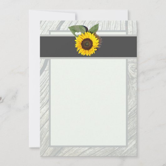 無地のティール（緑がかった色）青 招待状 (正面)