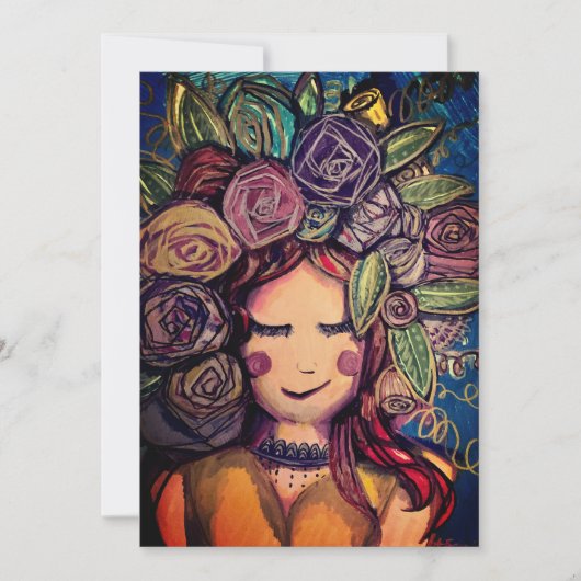 無地のハッピーカード 招待状 (正面)