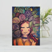 無地のハッピーカード 招待状 (スタンド正面)