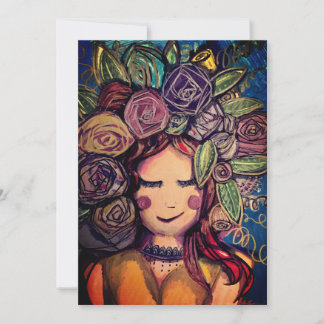 無地のハッピーカード 招待状