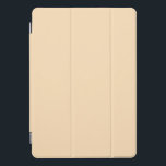 無地のバニラクリームライトベージュ iPad PROカバー<br><div class="desc">トレンディーシンプルデザイン、バニラクリーム淡ベージュ無地の色。</div>