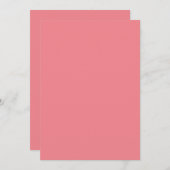 無地のフラット招待状 発表 カード (正面/裏面)