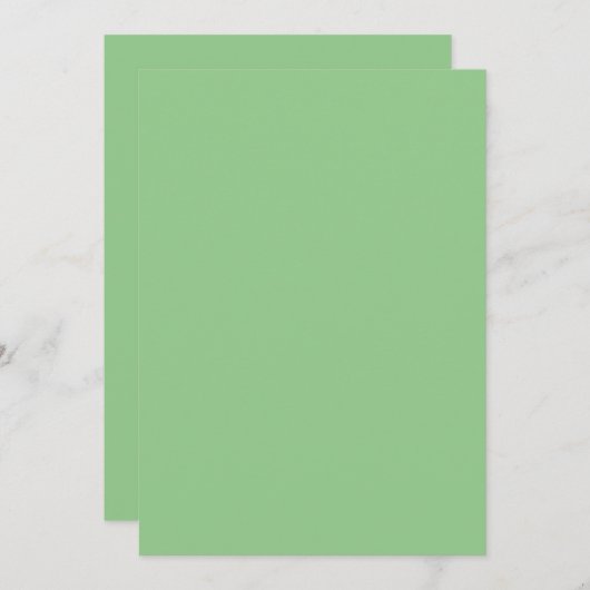 無地のフラット招待状 発表 カード (正面/裏面)