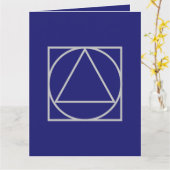 無地のミッドナイトブルーエレガントミニマモダンリスト カード (黄色い花)