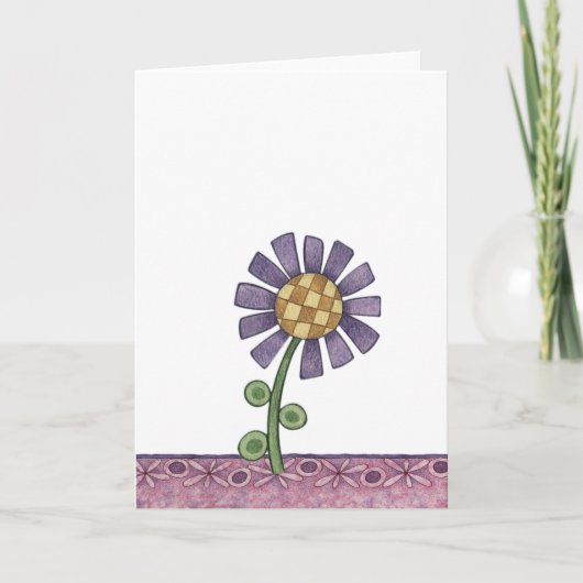 無地のメモカード カード (正面)