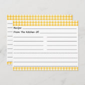 無地のレシピカード: ギンガムドリームス ポストカード (正面/裏面)