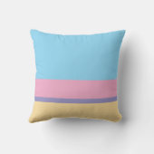 無地の境界線のある色 – 4色を選択 クッション (裏面)