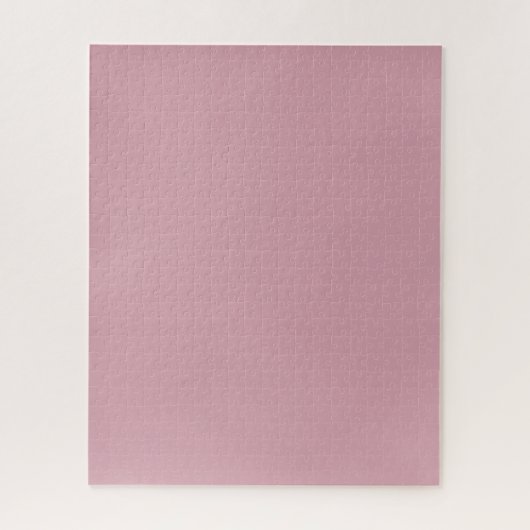 無地の平桃色クォーツ赤面 ジグソーパズル (縦)