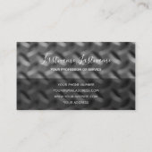 無地の抽象芸術ダイヤモンド金属プレート表面事業 名刺 (裏面)