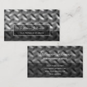 無地の抽象芸術ダイヤモンド金属プレート表面事業 名刺 (正面/裏面)