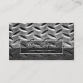 無地の抽象芸術ダイヤモンド金属プレート表面 名刺 (正面)