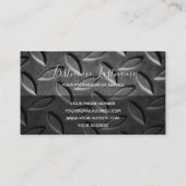 無地の抽象芸術ダイヤモンド金属プレート表面 名刺 (裏面)