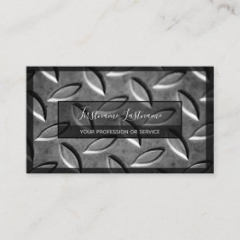 無地の抽象芸術ダイヤモンド金属プレート表面 名刺