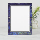 無地の招待状、ゴッホの星月夜 招待状 (スタンド正面)