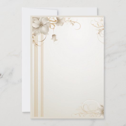 無地の招待状 招待状 (裏面)