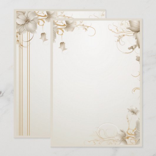 無地の招待状 招待状 (正面/裏面)