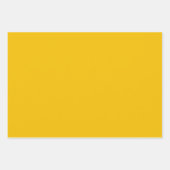 無地の晴れ黄金色 ラッピングペーパーシート (正面3)