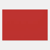 無地の暗い角柱状の真の赤いシェード3トーン ラッピングペーパーシート (正面3)