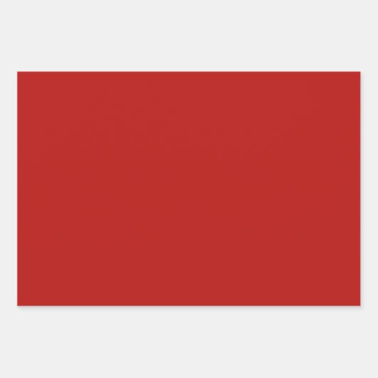 無地の暗い角柱状の真の赤いシェード3トーン ラッピングペーパーシート (正面3)