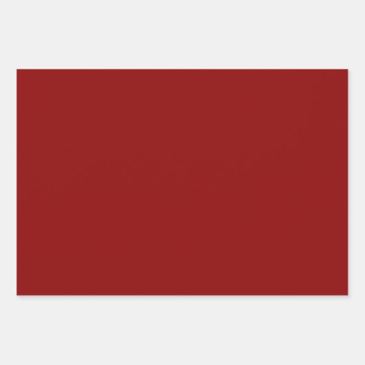 無地の暗い角柱状の真の赤いシェード3トーン ラッピングペーパーシート (正面2)