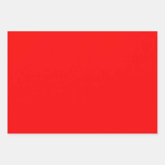 無地の暗い角柱状の真の赤いシェード3トーン ラッピングペーパーシート (正面)