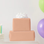 無地の桃結婚包装紙 ラッピングペーパー<br><div class="desc">ピーチファズは年の色だ。花嫁が愛す結婚る完璧な贈り物である。</div>