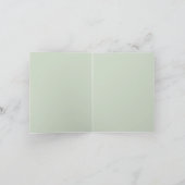 無地の水彩クリスマスカード サンキューカード (内部)