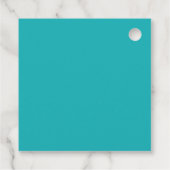 無地の海青ティール(緑がかった色) フェイバータグ (裏面)