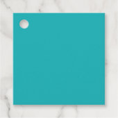 無地の海青ティール(緑がかった色) フェイバータグ (正面)