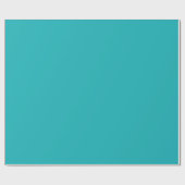 無地の海青ティール（緑がかった色） ラッピングペーパー (フラット)