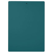 無地の深いティール（緑がかった色） クリップボード (裏面)